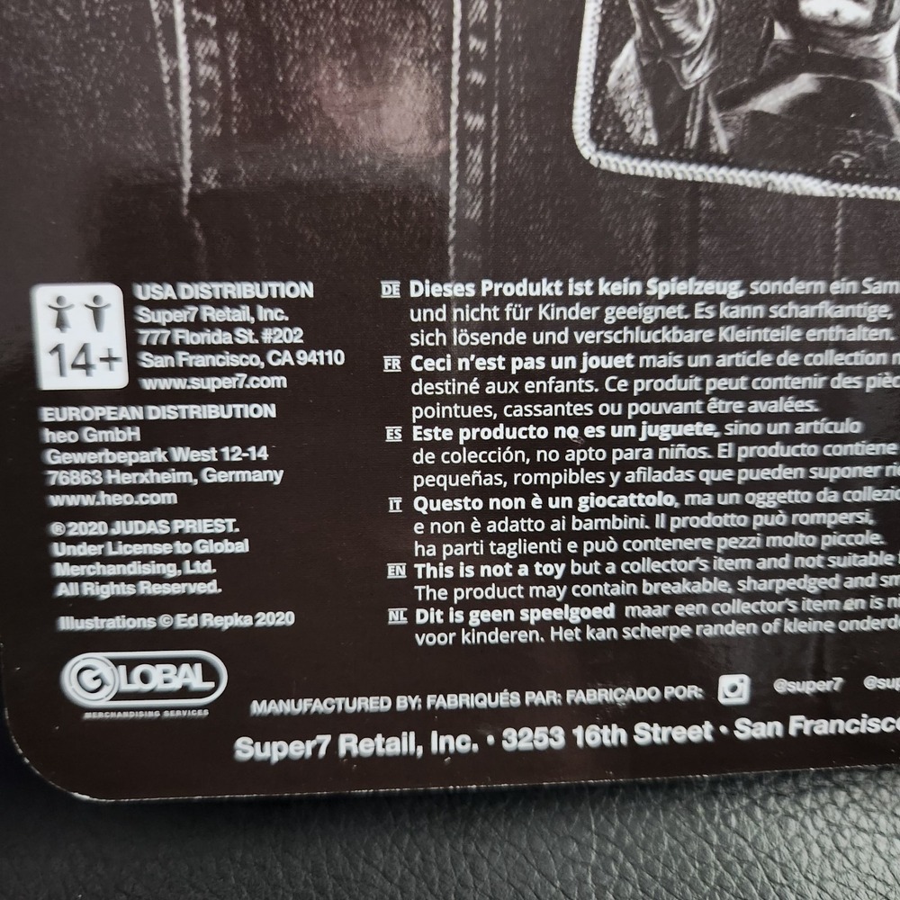 Rob Halford - Judas Priest - Super7 ReAction Figure - NIB SEALED!!  LOOK!! - Picture 6 of 8
